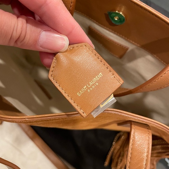 Yves Saint Laurent YSL Suede Fringe Purse - Picture 5 of 11